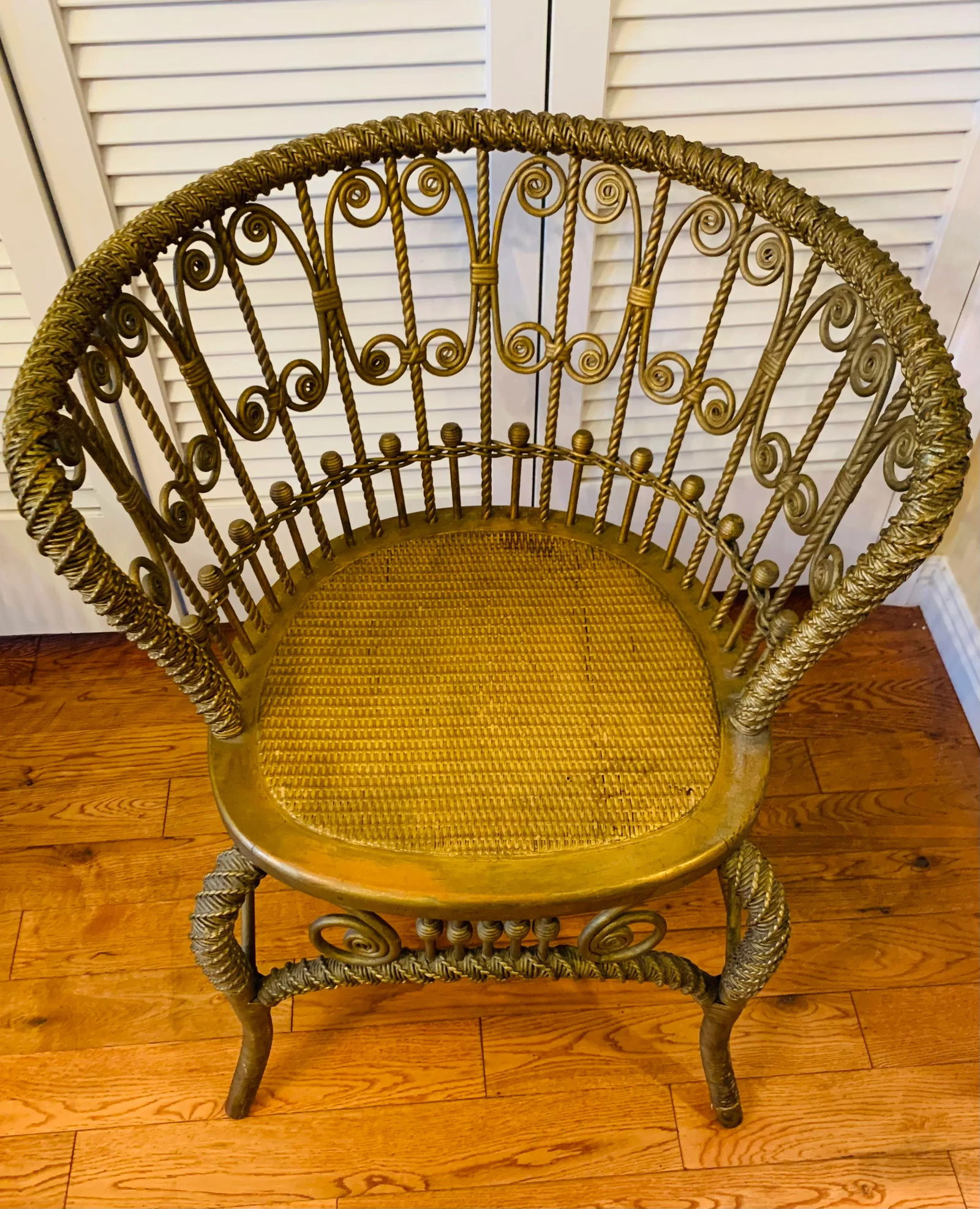 Antique Heywood-Wakefield Rattan Chair - 2