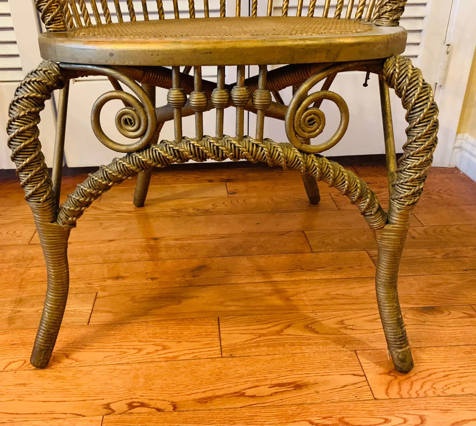 Antique Heywood-Wakefield Rattan Chair - 5