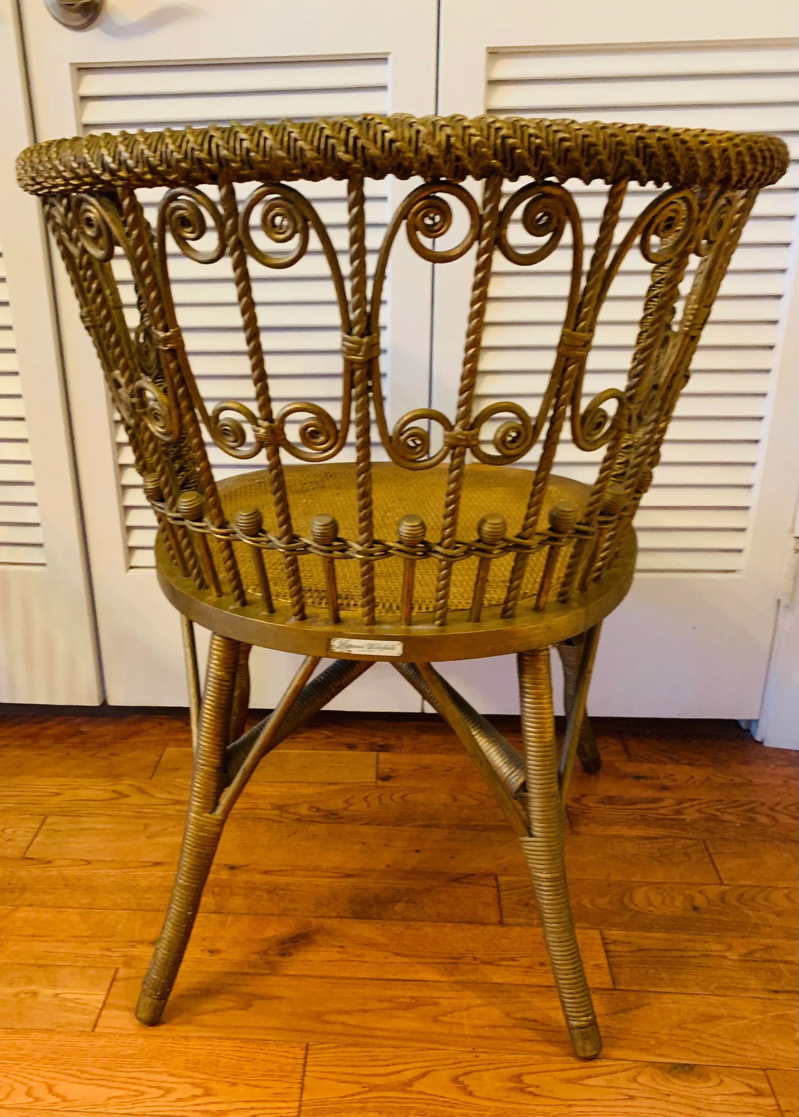 Antique Heywood-Wakefield Rattan Chair - 7