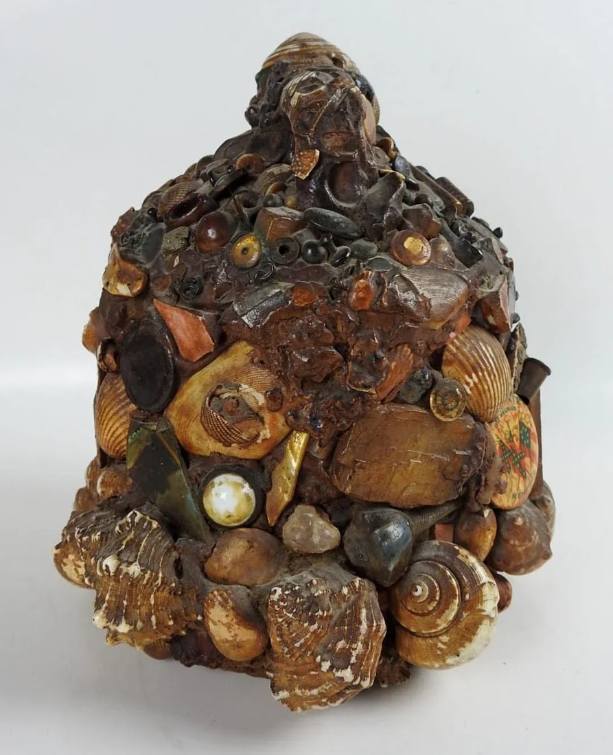 Antique Early 20th Century Folk Art Found Object Memory Jug - 2