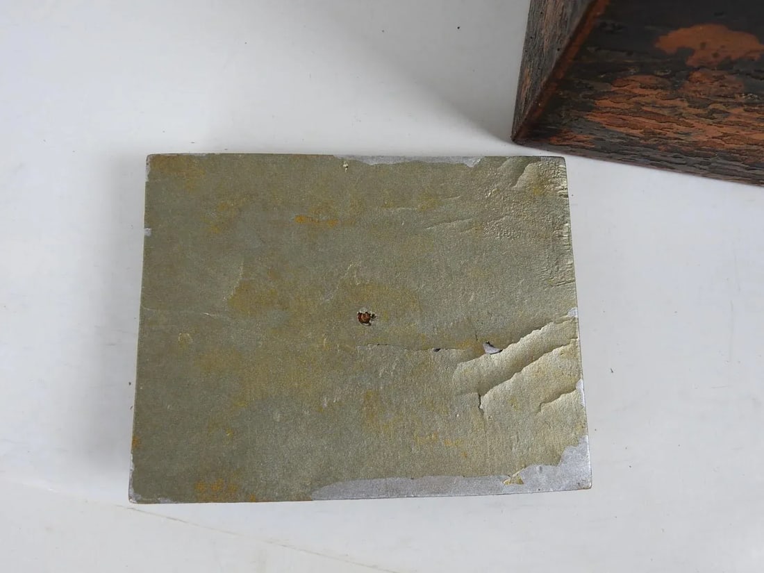 Antique Pastoral Scene Tea Caddy Box - 11