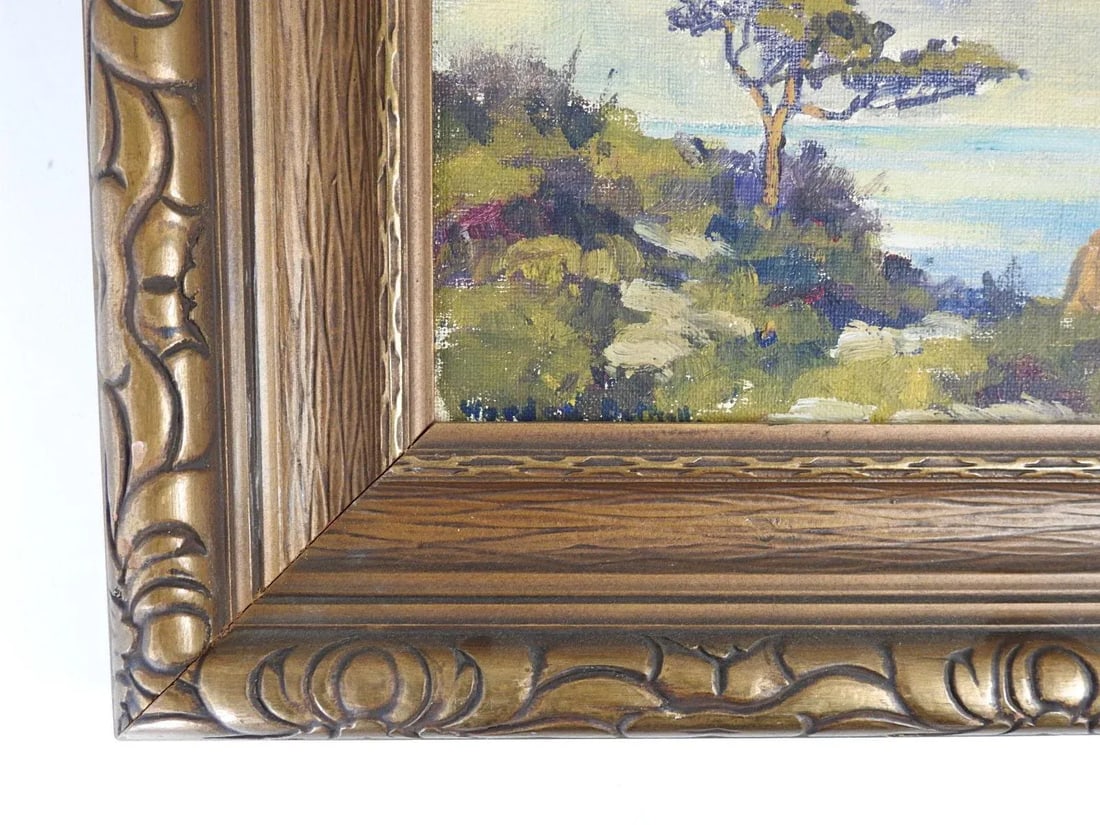 Vintage Charles Bethell California Coastal Landscape Painting - 2