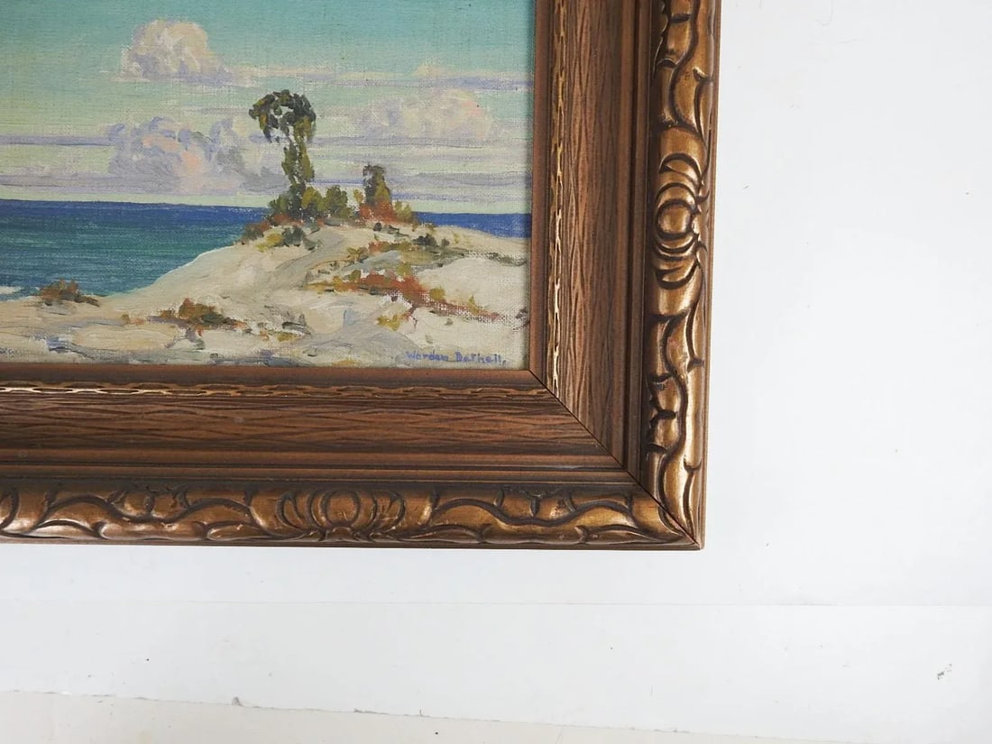 Vintage Charles Worden Bethell California Coastal Landscape Painting - 2