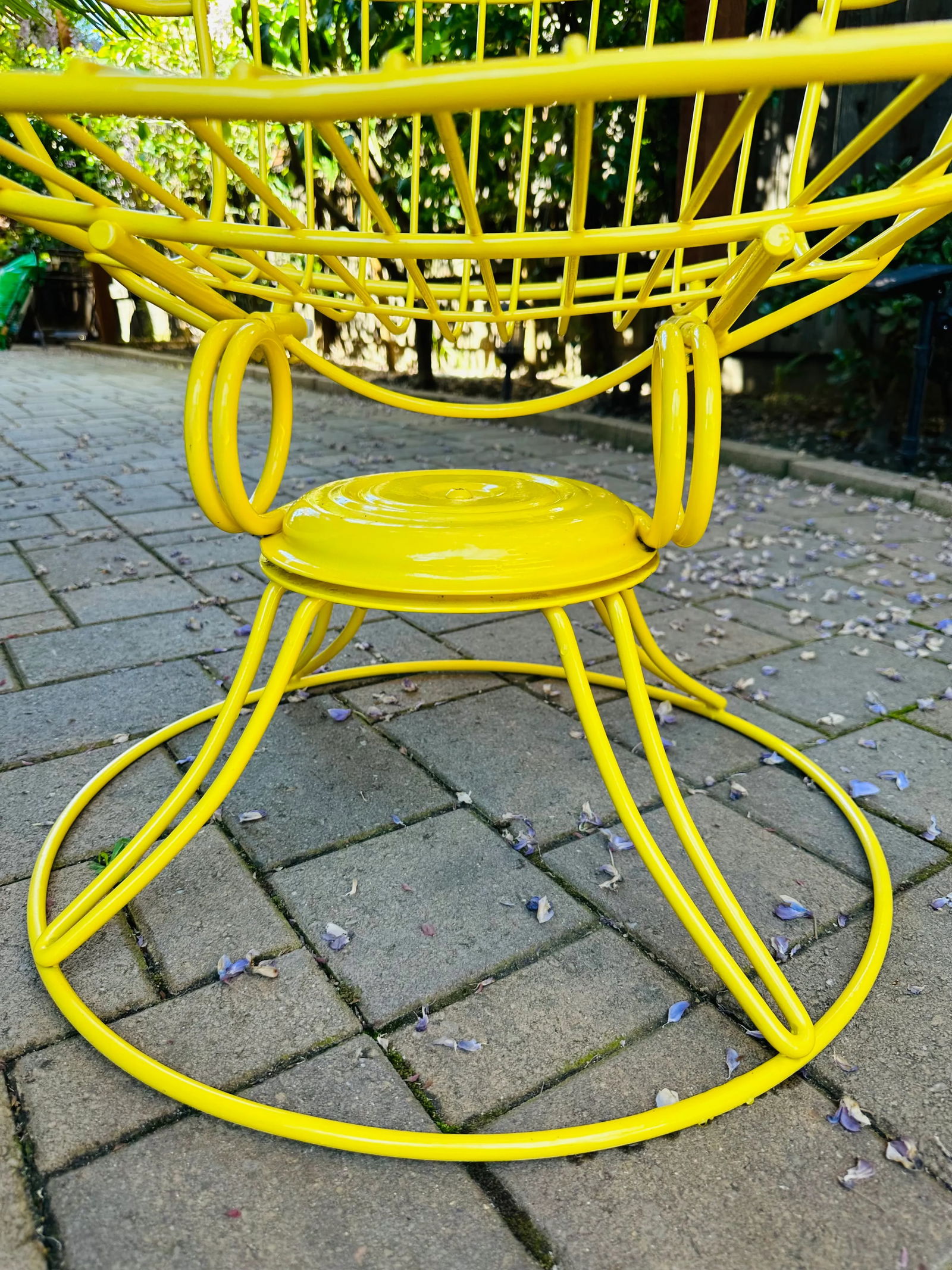 Mid-Century Homecrest Metal Wire Rocker Swivel Chairs - a Pair - 7