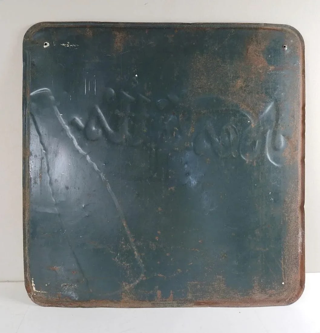 Vintage Rustic Nesbitts Soda Sign - 4