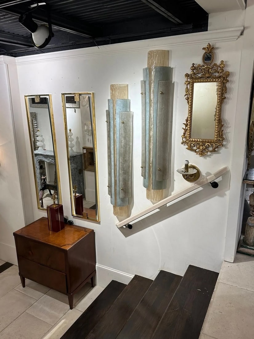 Pair of Large-Scale Modern Layered Murano Glass Sconces - 6