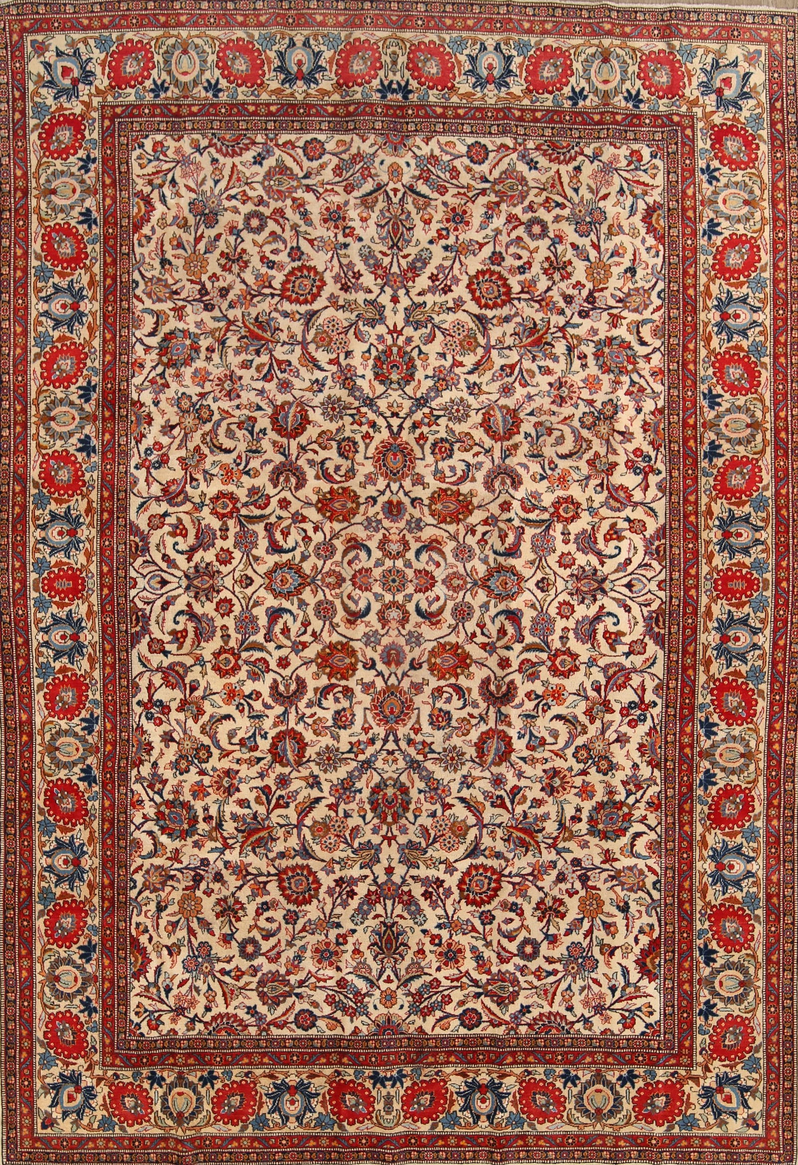 Floral 8x11 Kashan Persian Area Rug (1 of 19)