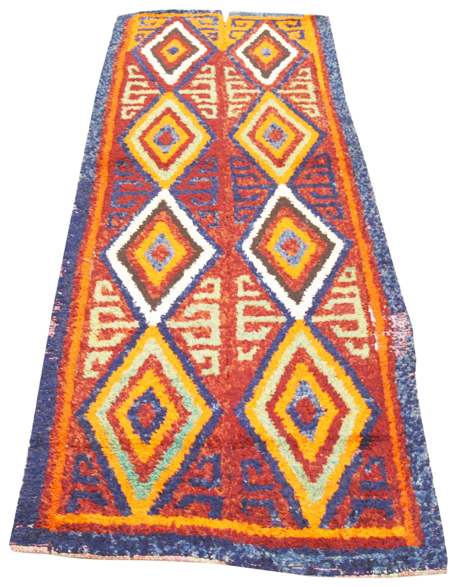 UZBEKISTAN HAND KNOTTED WOOL RUG - 2