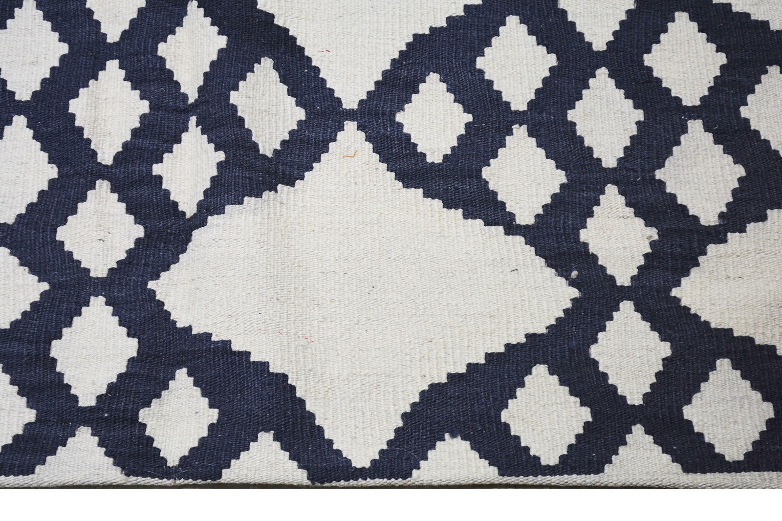 AFGHAN FLATWEAVE WOOL RUG - 4