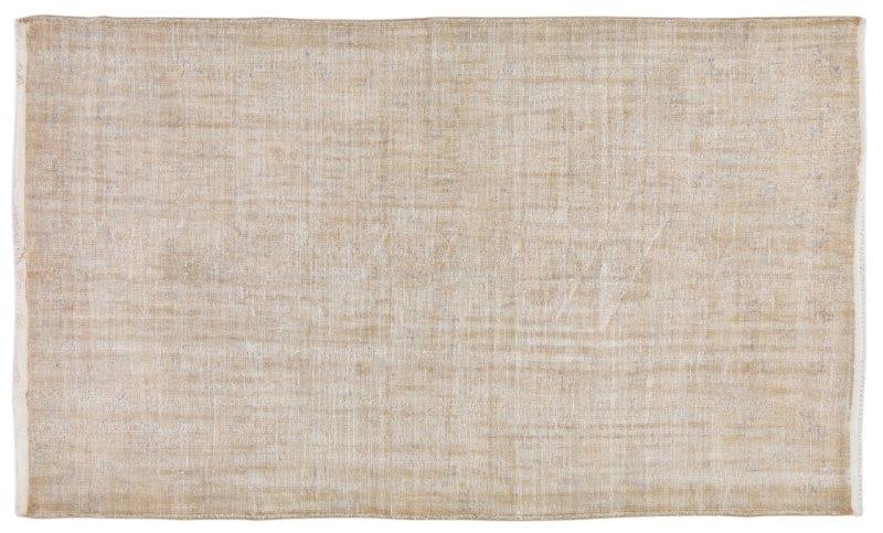 TURKISH HAND KNOTTED WOOL RUG: Title: TURKISH HAND KNOTTED WOOL RUGSize: 5'10X9'9Age: VINTAGEOrigin: TURKISHStyle: OVERDYEDMaterial: WOOLCare: PROFESSIONALStructure: HAND KNOTTEDDesign: PERSIAN Reserve: $300.00 
