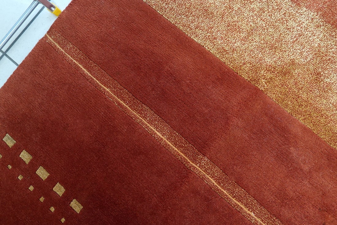 Handmade vintage Tibetan Khaden rug 5.6' x 7.8' (173cm x 239cm) 1970s - 6