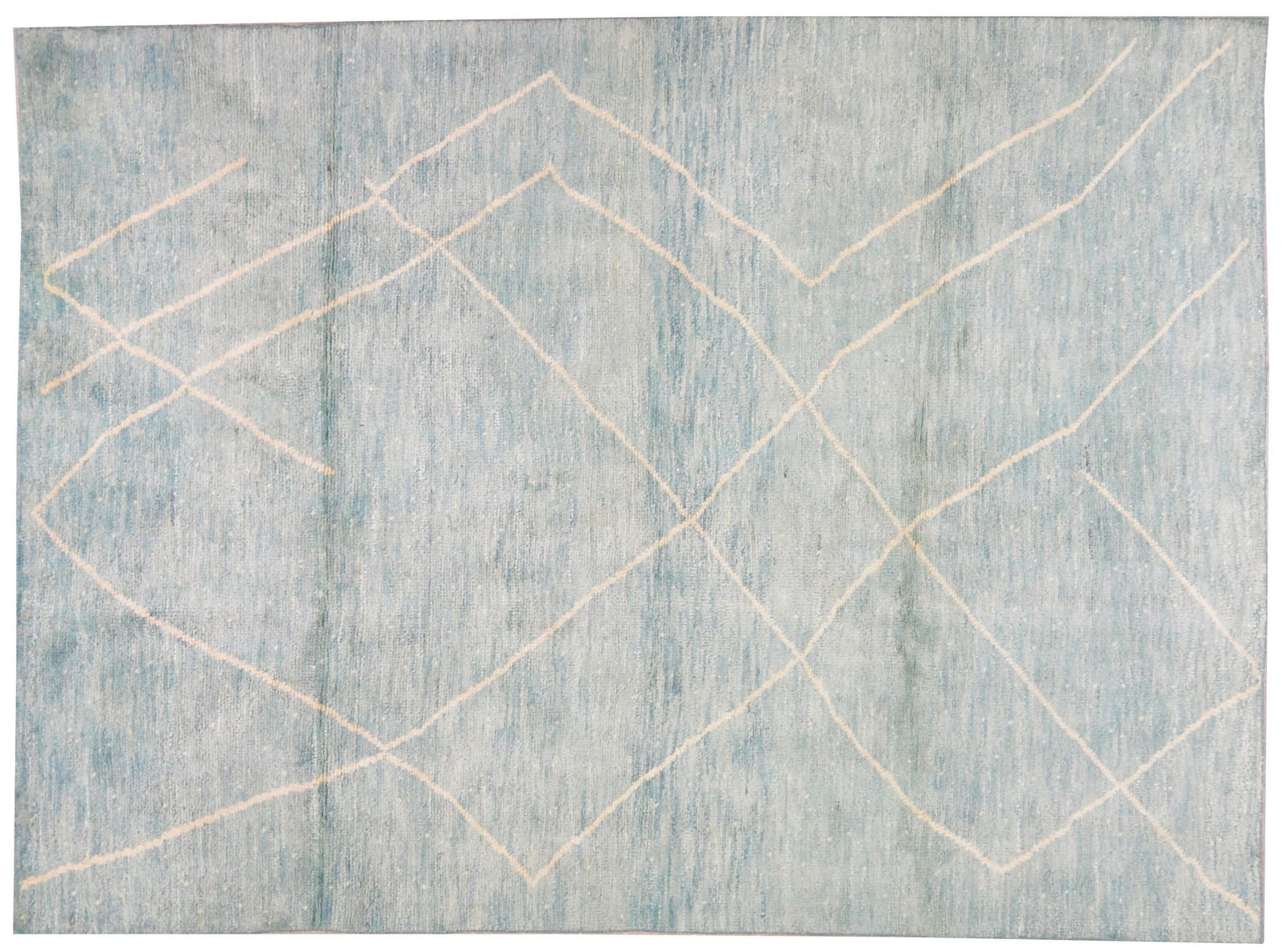 MOROCCAN HAND KNOTTED WOOL RUG (1 of 4)