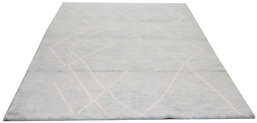 MOROCCAN HAND KNOTTED WOOL RUG - 2