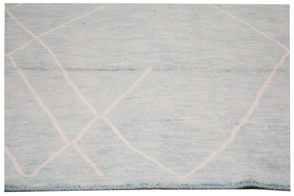 MOROCCAN HAND KNOTTED WOOL RUG - 3