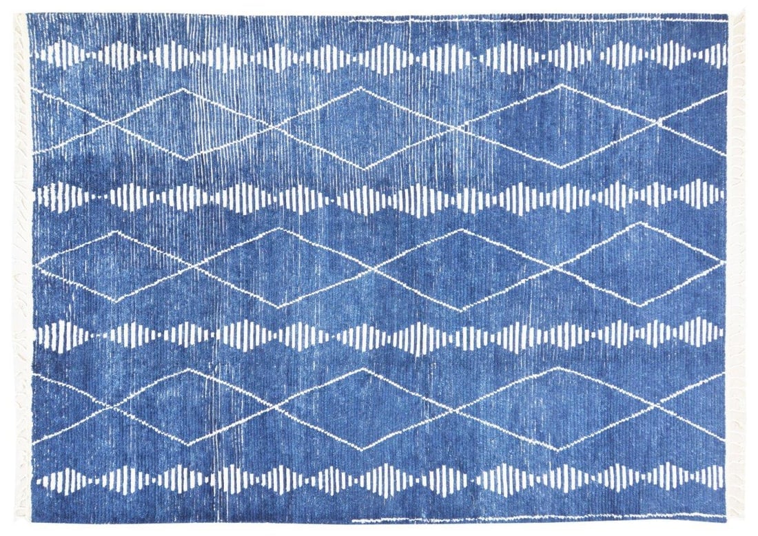 MOROCCAN HAND KNOTTED WOOL RUG (1 of 1)