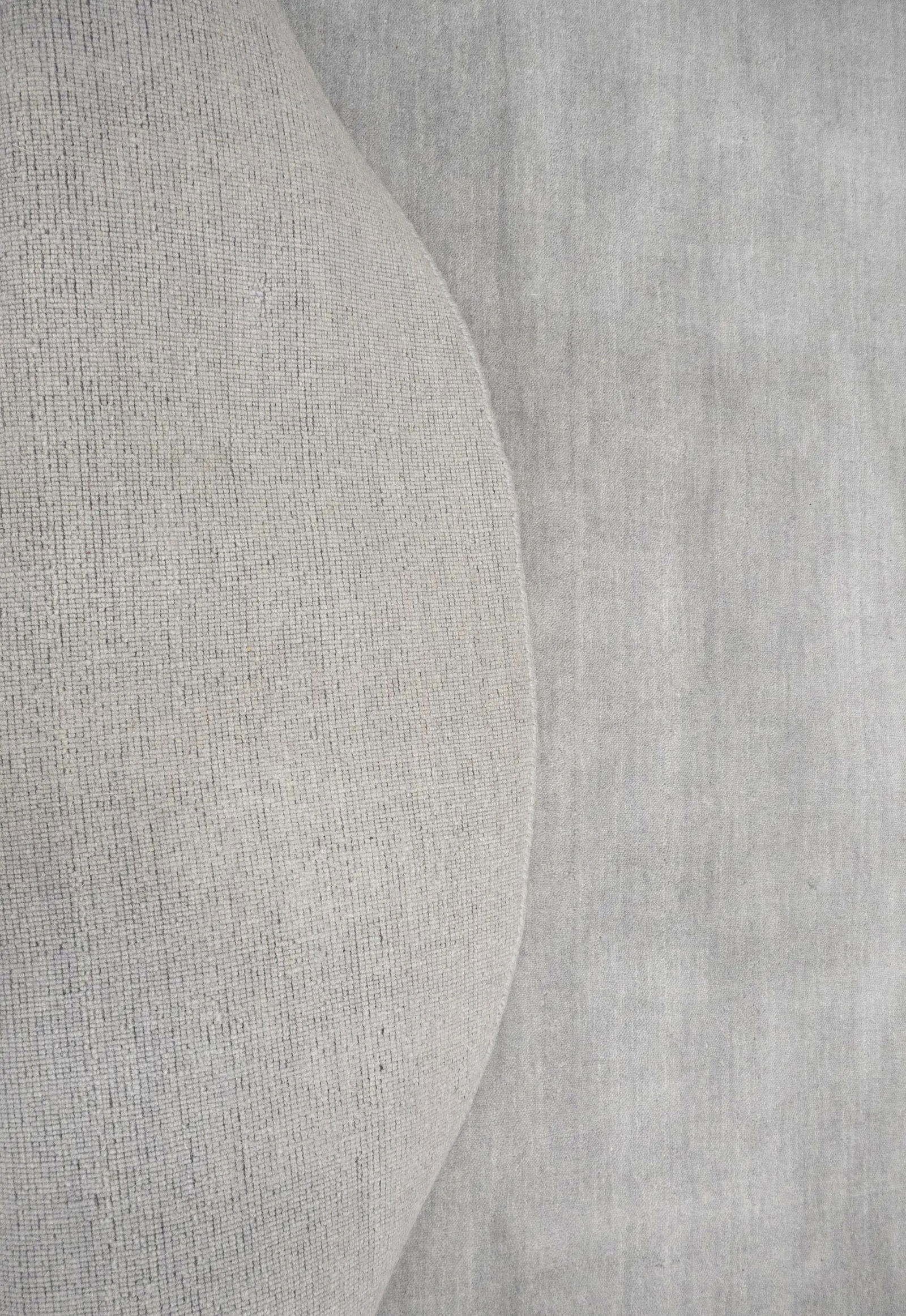 Gray Modern Solid 6X6 Gabbeh Oriental Round Rug - 9