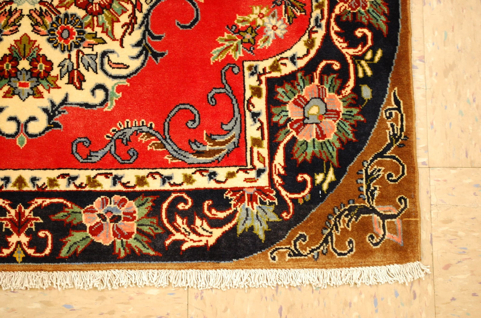 Persian KASHAN RUG 2'3"x 3'3" - 3