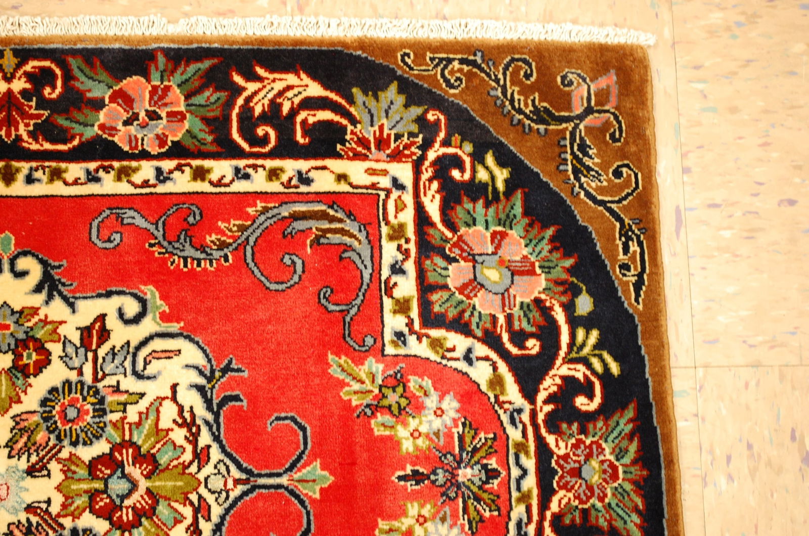 Persian KASHAN RUG 2'3"x 3'3" - 4