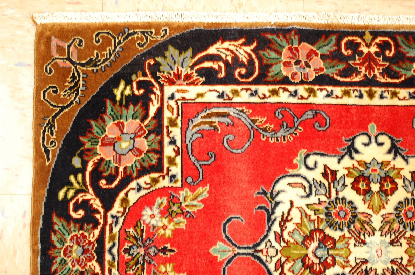 Persian KASHAN RUG 2'3"x 3'3" - 5