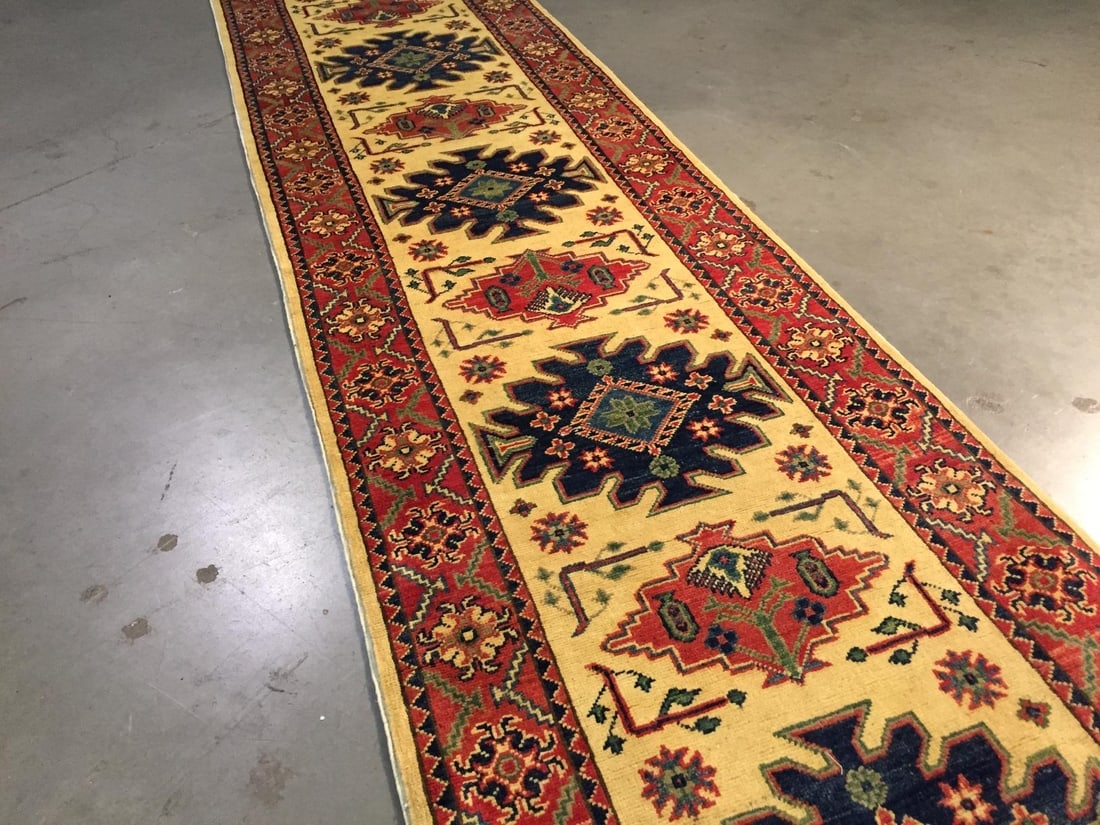 STUNNING FINE KAZAK RUNNER 2.8x10 - 2