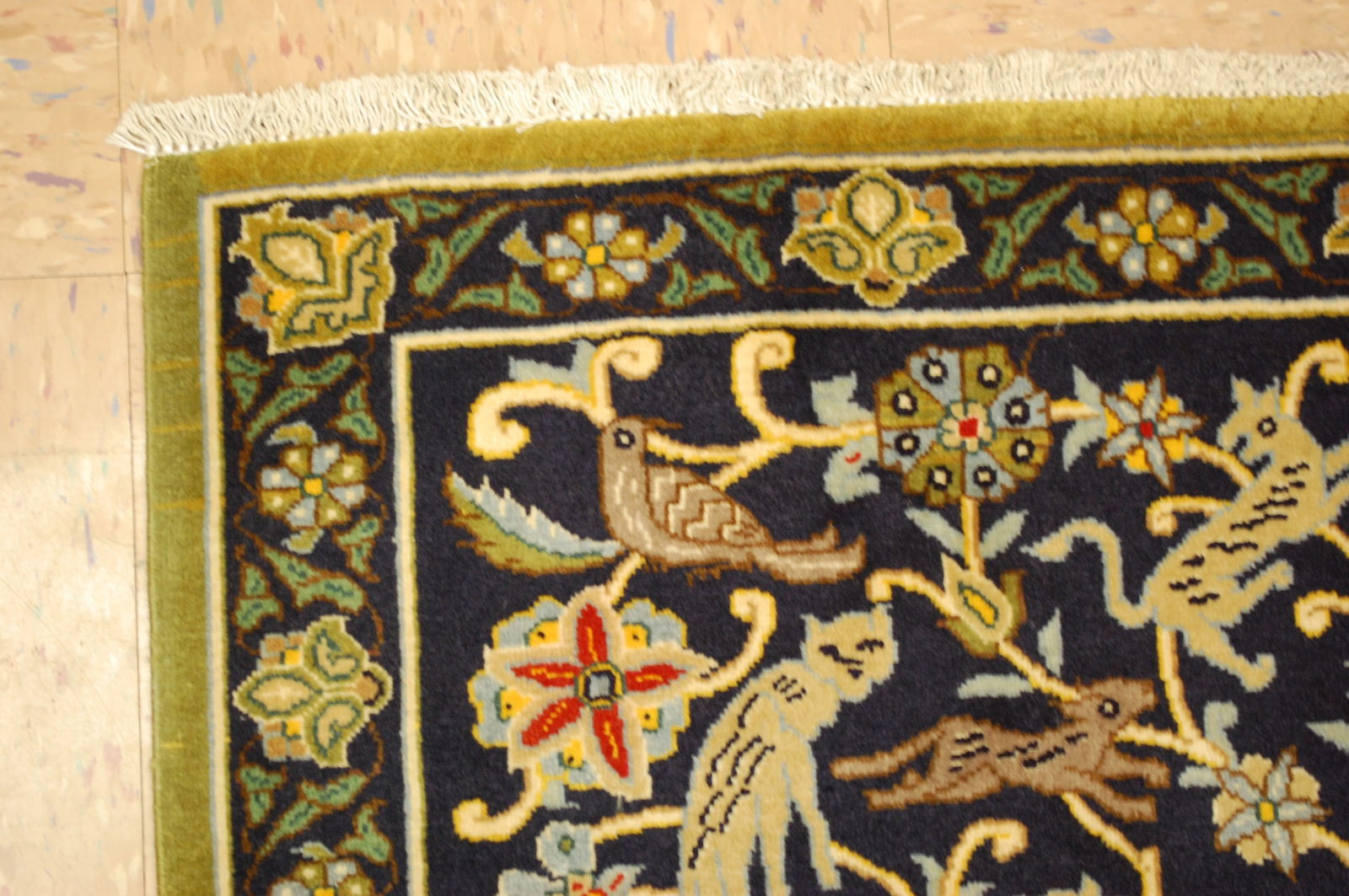 Persian KASHAN ,2'1" x 3'2" - 2