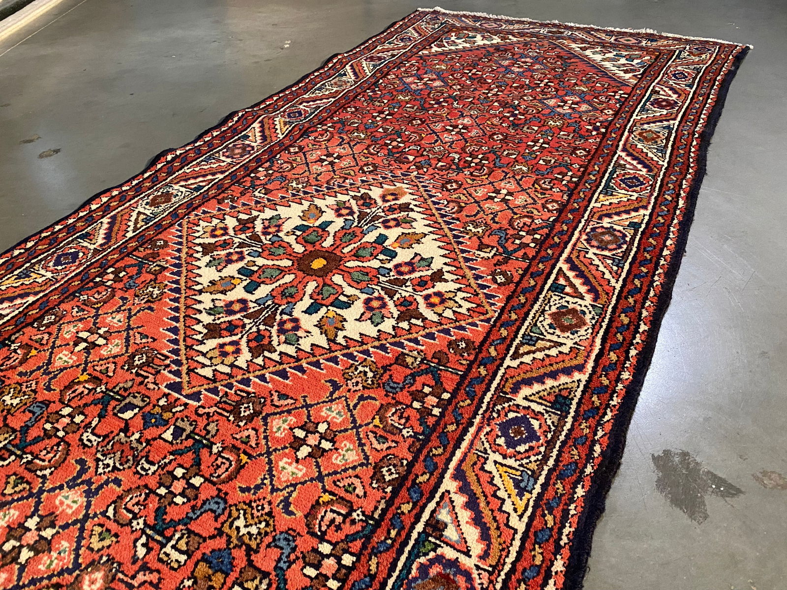 MAGNIFICENT PERSIAN HAMEDAN RUNNER 3.5x10.1 - 6