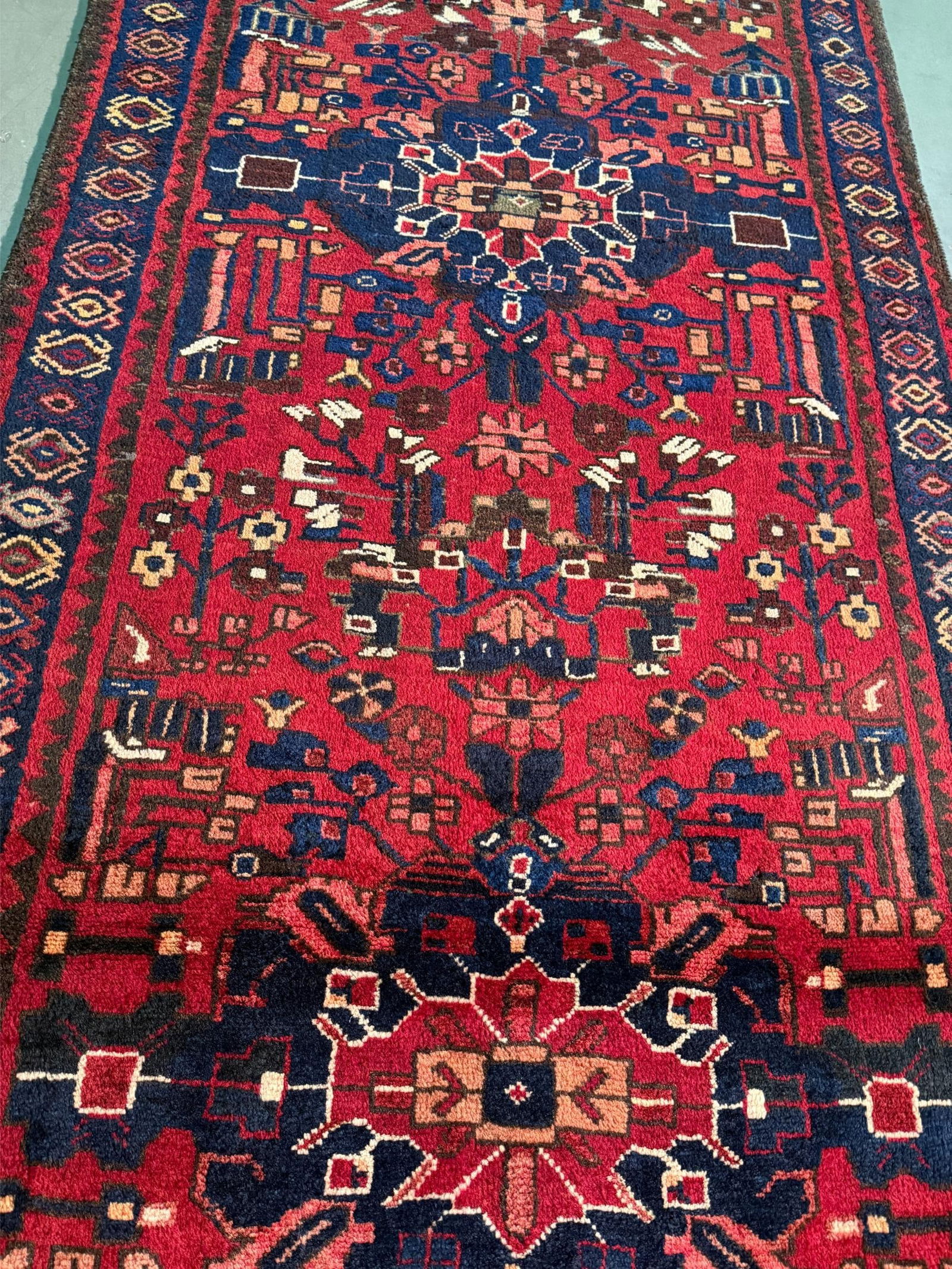 Magnificent Persian Runner 3.7x10.4 - 5