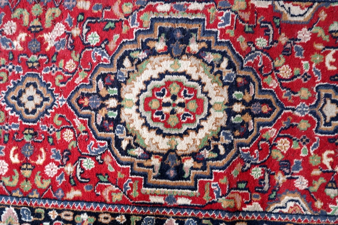 Handmade vintage Persian Malayer runner 2.6' x 9.4' (80cm x 289cm) 1950s - 4