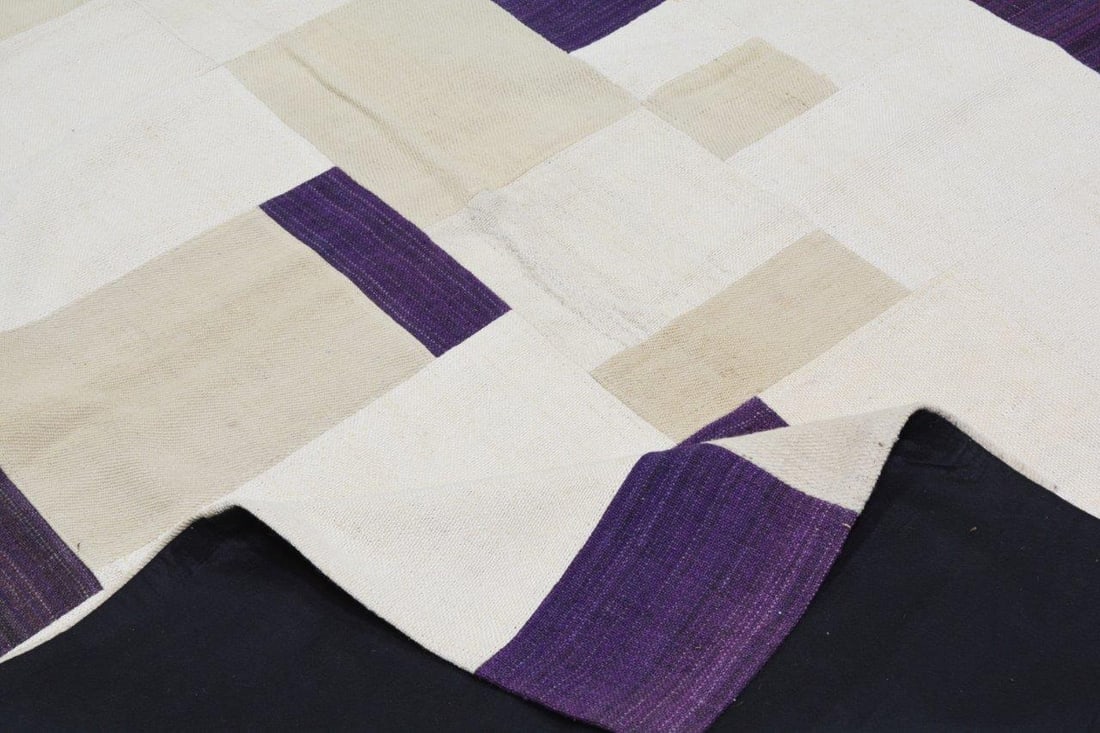 TURKISH FLATWEAVE WOOL RUG - 4