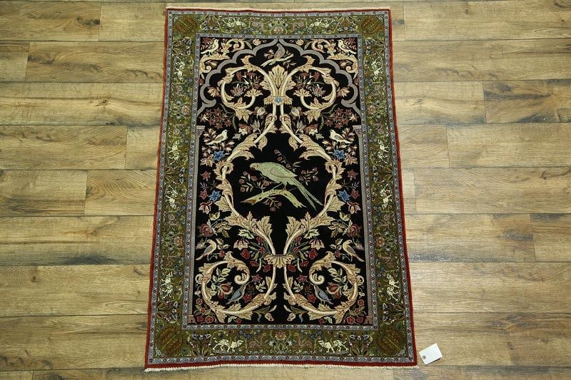 3x5 Isfahan Persian Area Rug - 8