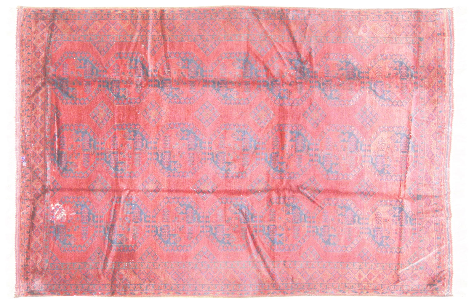 TURKOMAN HAND KNOTTED WOOL RUG (1 of 6)