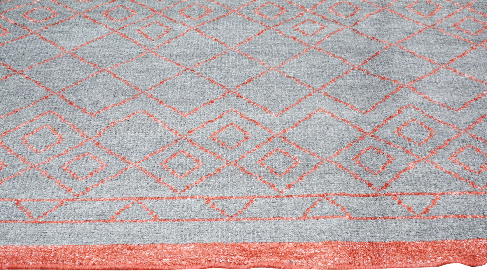 INDIAN HAND KNOTTED WOOL RUG - 4