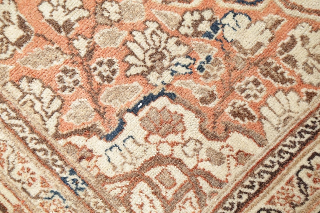 Geometric Ivory 4x6 Tabriz Haj jalili Persian Area Rug - 10