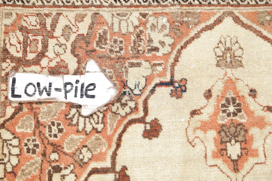 Geometric Ivory 4x6 Tabriz Haj jalili Persian Area Rug - 19