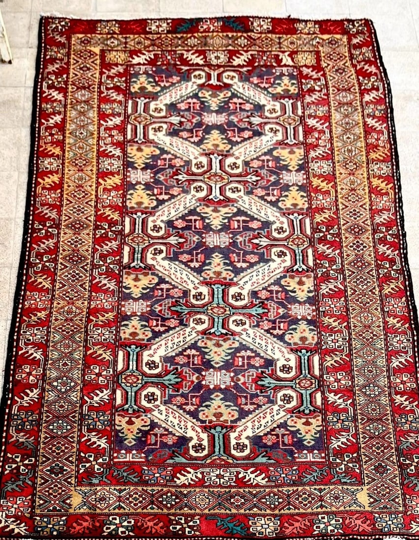 Hand Knotted Persian Azarbaijan Tribal Wool Oriental Area Rug 5'4" x 10'7" - 6