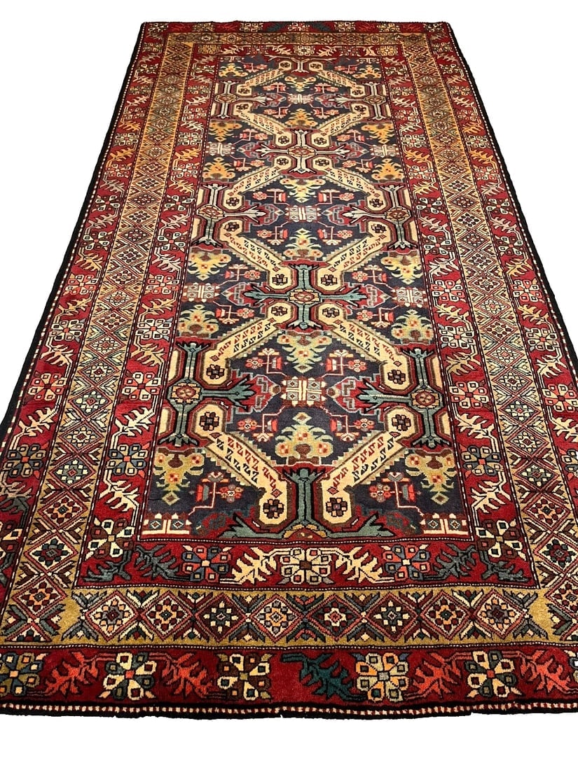 Hand Knotted Persian Azarbaijan Tribal Wool Oriental Area Rug 5'4" x 10'7" - 7