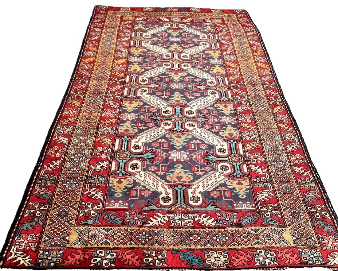 Hand Knotted Persian Azarbaijan Tribal Wool Oriental Area Rug 5'4" x 10'7" - 9