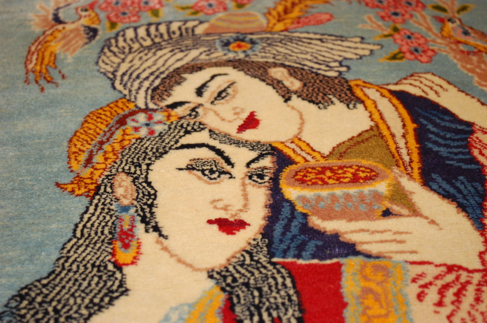 Persian TABRIZ RUG 2'2" x 2'11" - 4