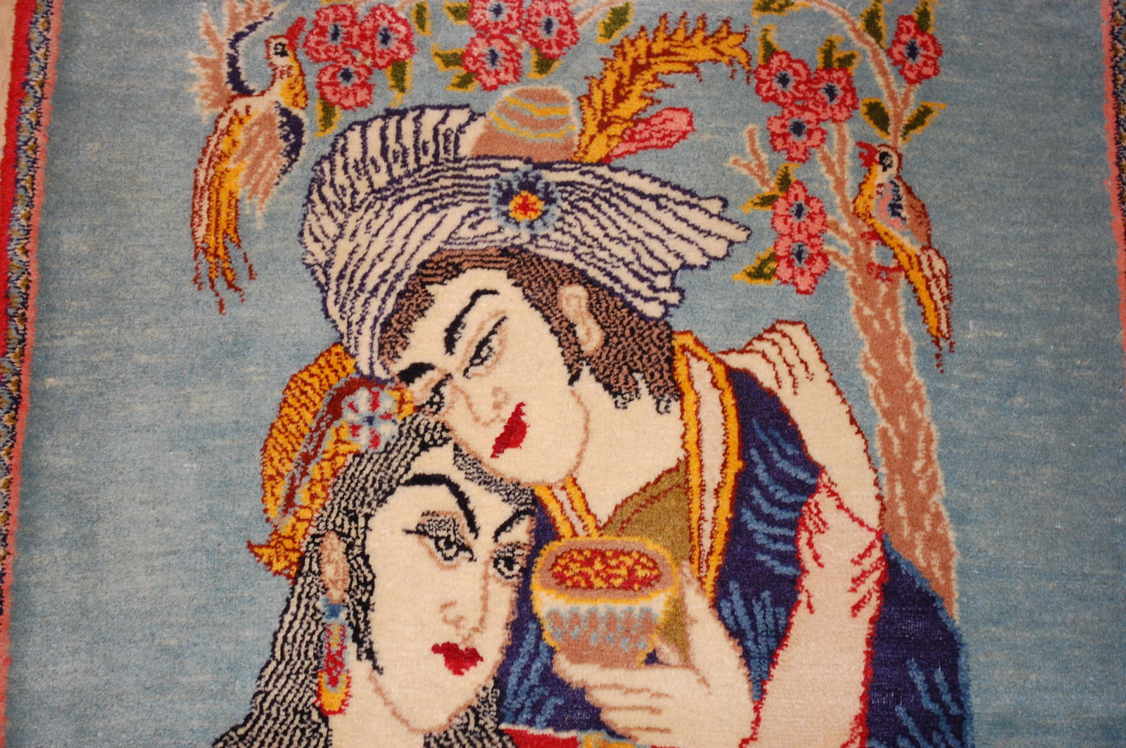 Persian TABRIZ RUG 2'2" x 2'11" - 8