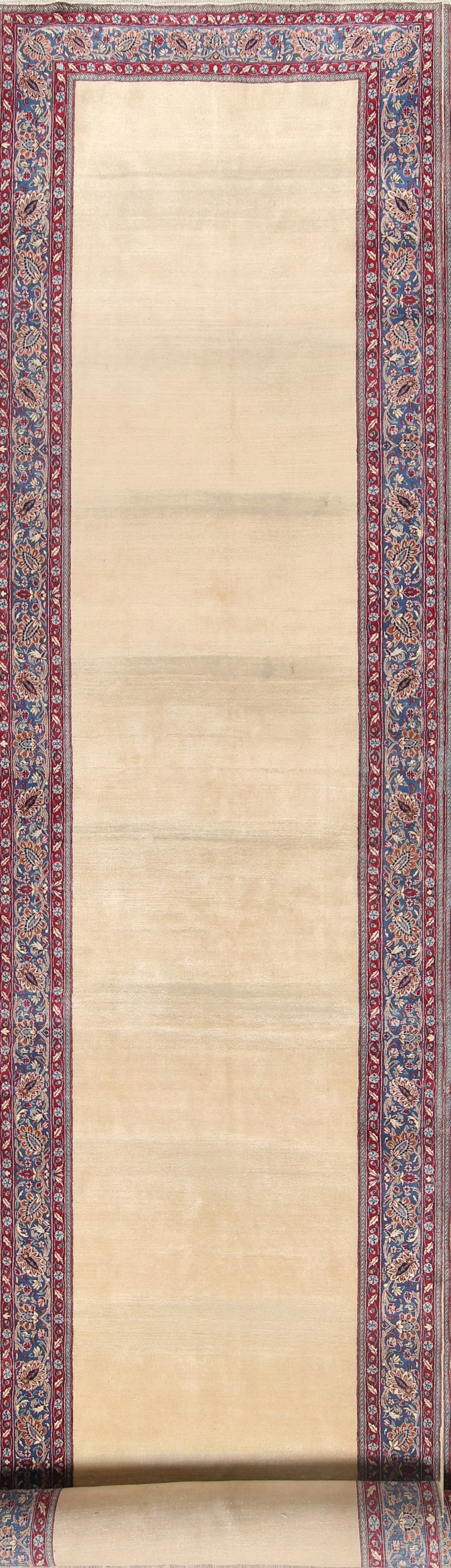 Royal Design 5x29 Kerman Persian Rug Runner: Title:Royal Design 5x29 Kerman Persian Rug RunnerOrigin:A Beautiful Genuine Iran ( Persia ) Kerman rug is Hand Knotted by skillful weavers in Iran ( Persia ) with 100% Wool Material. This rug is in