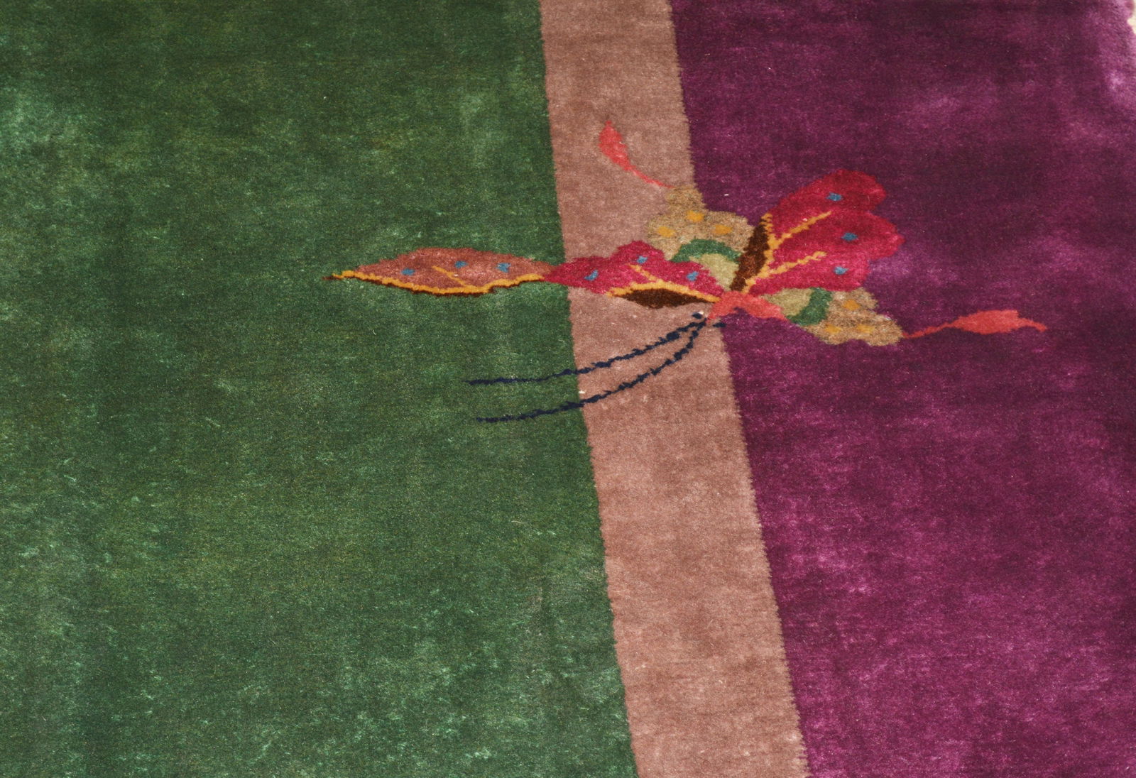 CHINESE HAND KNOTTED WOOL RUG - 5