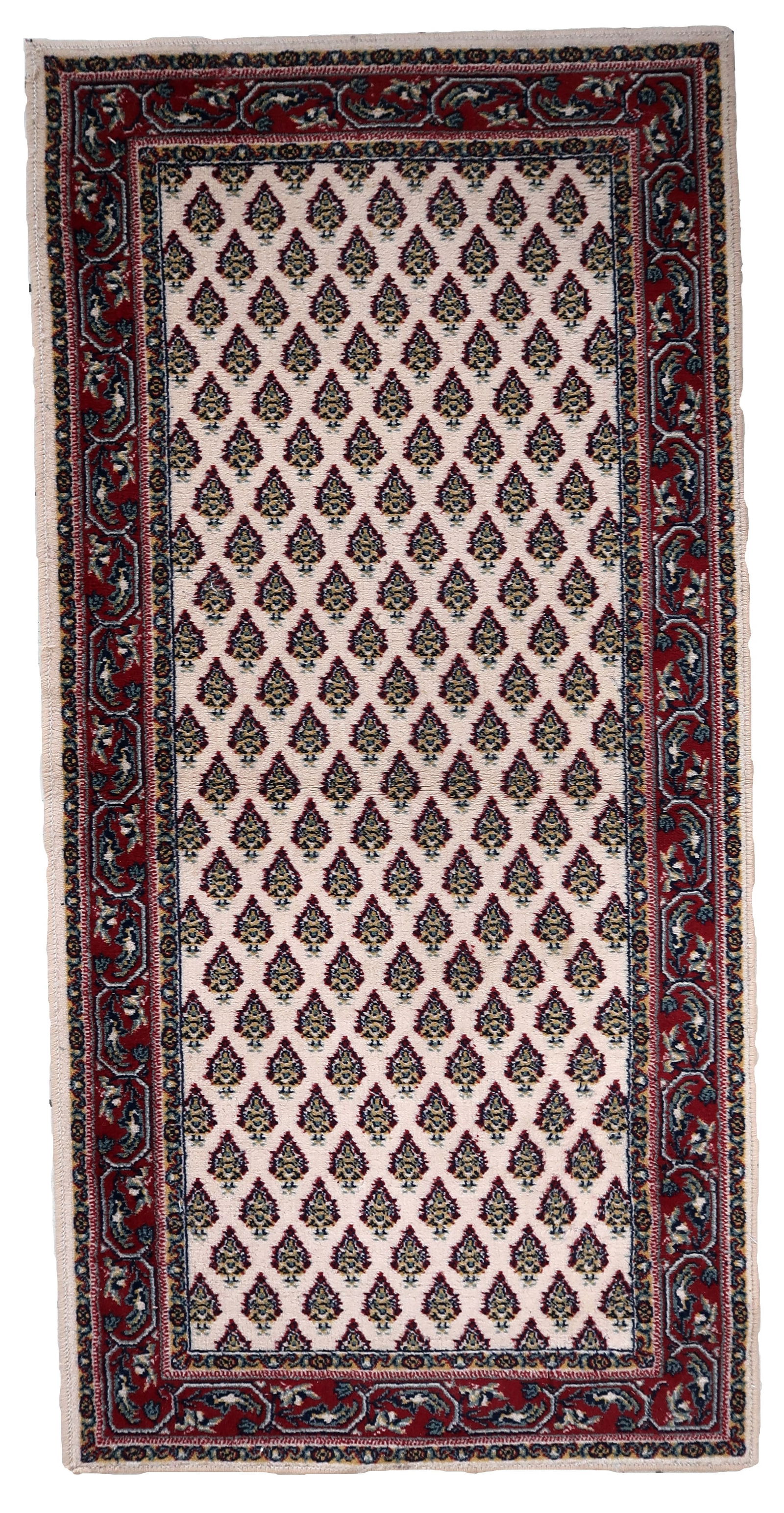 Vintage Italian Seraband style rug 2.2' x 4.5' (68cm x 140cm) 1970s (1 of 11)