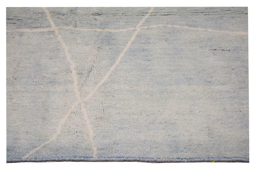 MOROCCAN HAND KNOTTED WOOL RUG - 3