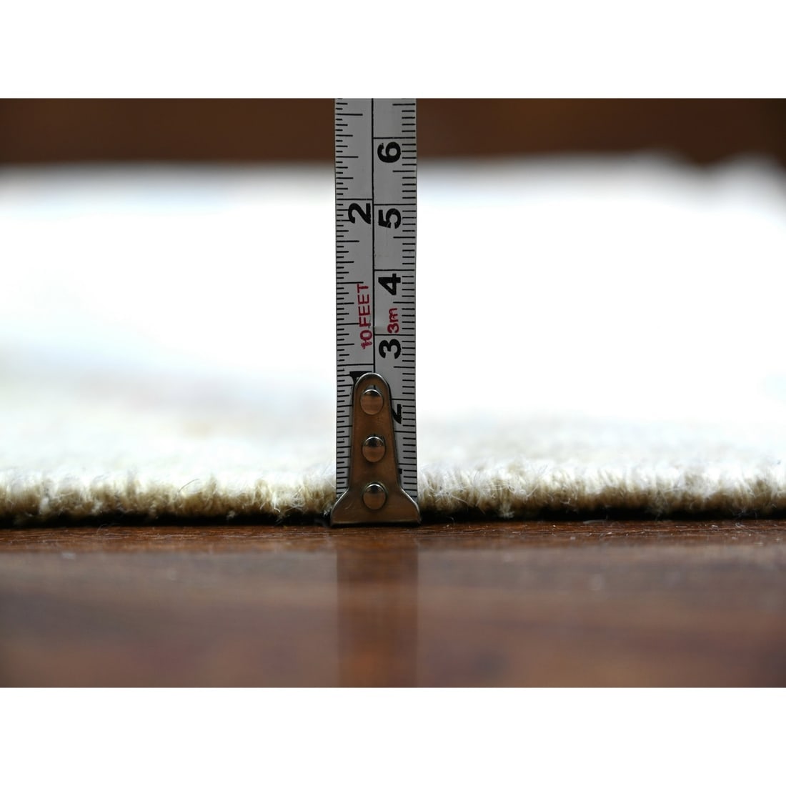 Ivory Afghan Angora Oushak Hand Knotted Wool Oversized Rug - 10