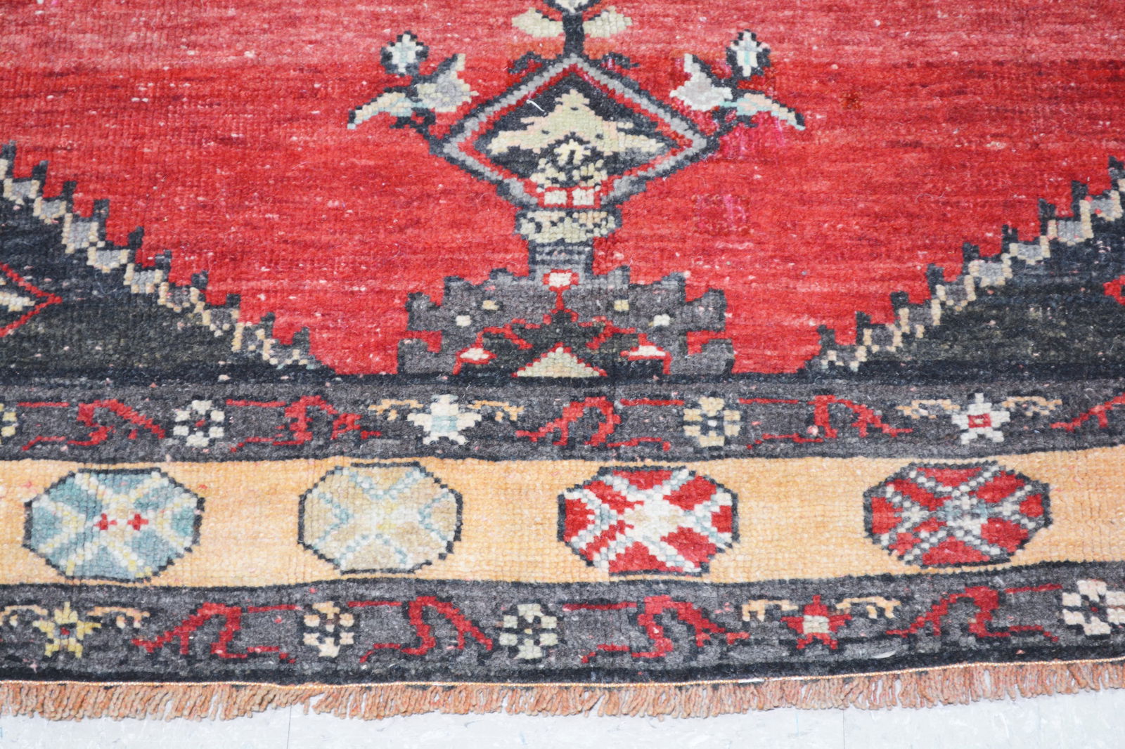 TURKISH HAND KNOTTED WOOL RUG - 4