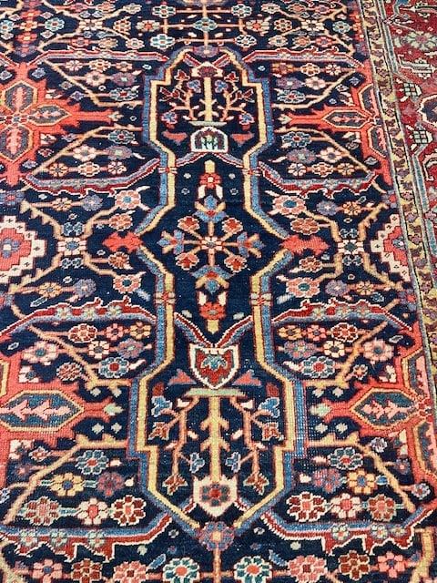 Unique Persian Heriz Rug-VG - 5