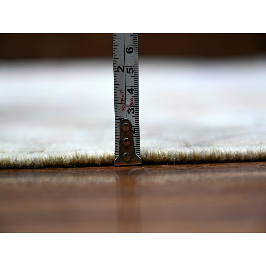 Lexicon Ivory Birds of Paradise Peshawar Wool Hand Knotted Rug - 10