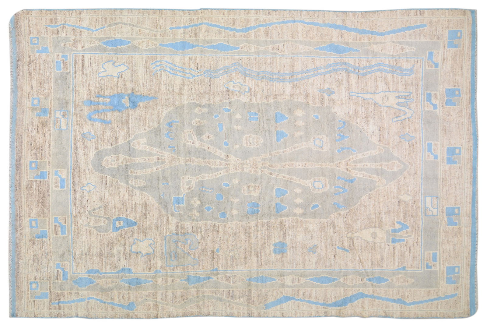 PAKISTANI HAND KNOTTED WOOL RUG (1 of 6)