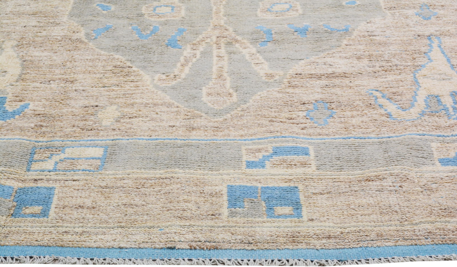 PAKISTANI HAND KNOTTED WOOL RUG - 4