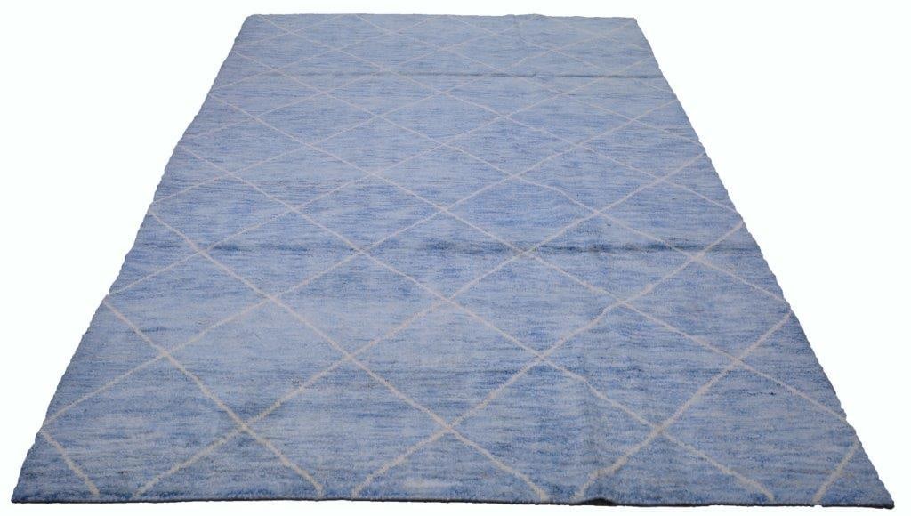 MOROCCAN HAND KNOTTED WOOL RUG - 2